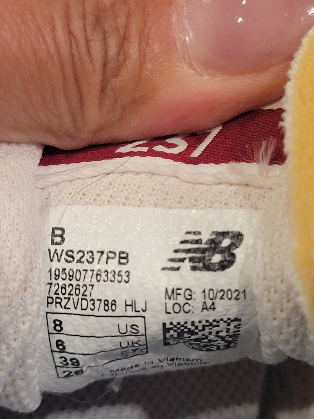 New Balance Women's Pink, Navy & White Athletic Sneakers - Picture 3 of 7